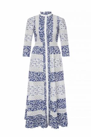 Patterned dress with lace inserts, zdjęcie 1 Patterned dress with lace inserts od Alexander McQueen